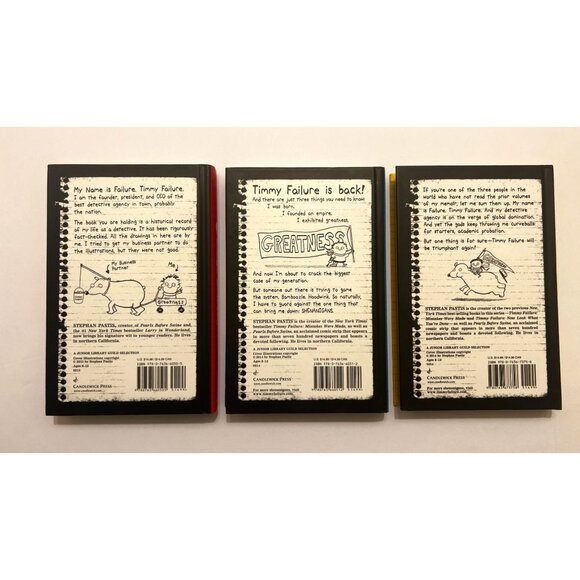 Timmy Failure Books 1-3 Set Mistakes Were Made Now Look We Meet Again Mint - Picture 2 of 10